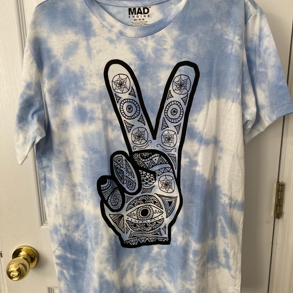 MAD Engine Sky Blue Tie-Dye Tee